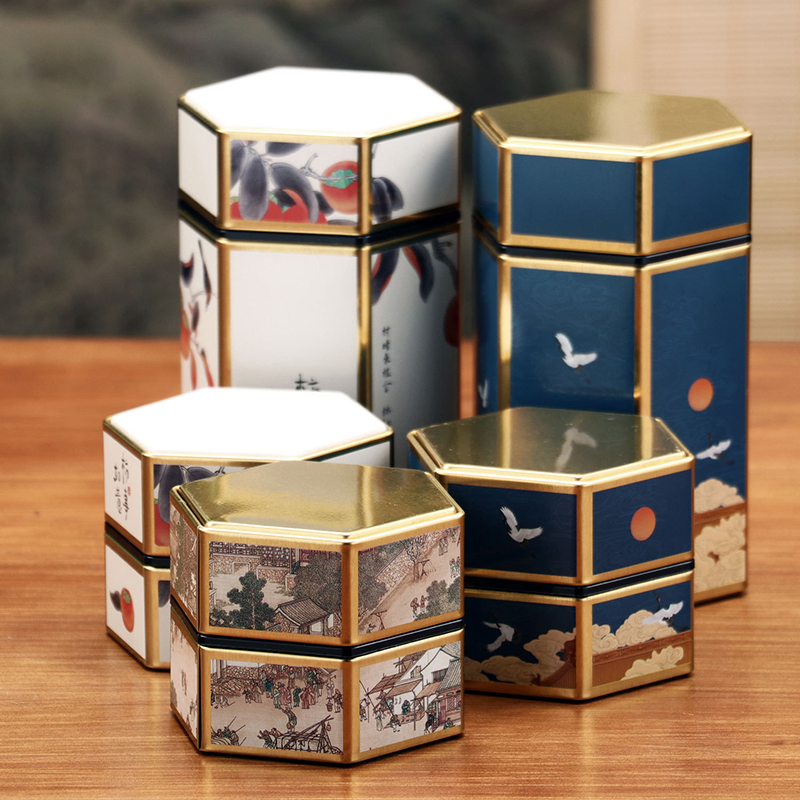 Cast Iron Corn - Creative Hexagonal Teapot Tin Can Chinese