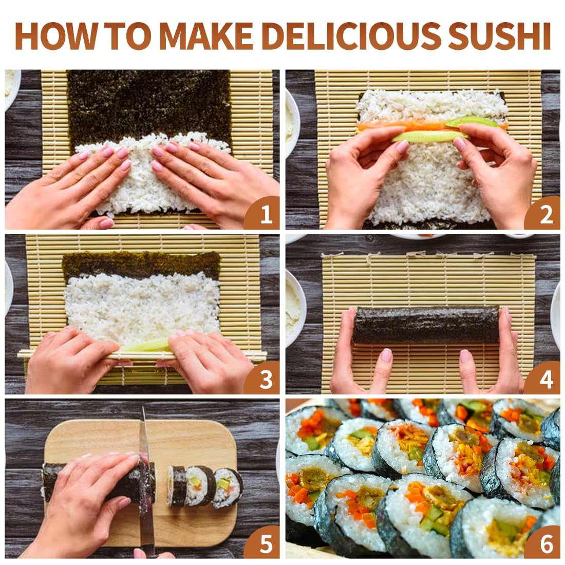 Sushi Making Set With Various  - Spring Roll Wrapper ulasan dan harga