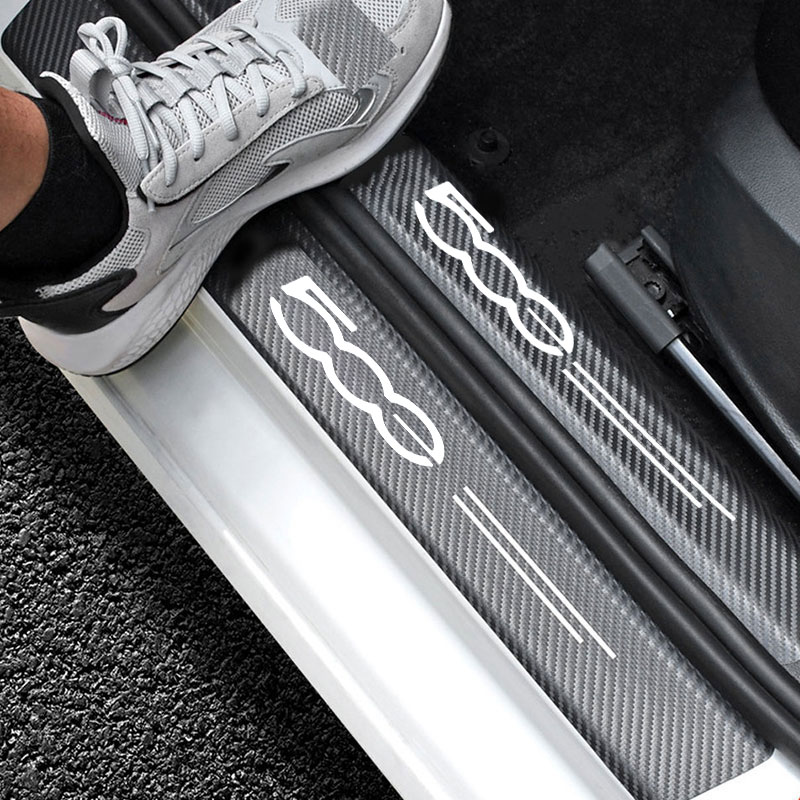 Car Door Sill Guard Plate Thre - Crepe Pan Carbon ulasan dan harga