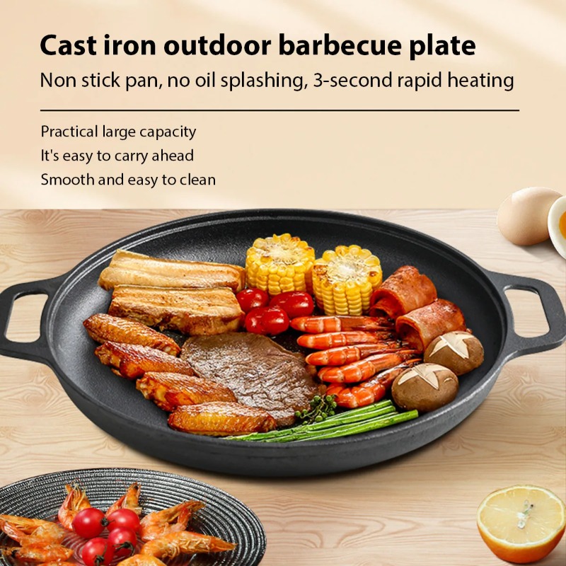 Cast Iron Frying Pan Non-stick - Danish Pancake Pan ulasan dan harga