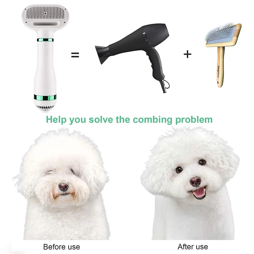 2-In-1 Cat Hair Comb Puppy Fur - Hot Dog Press ulasan dan harga
