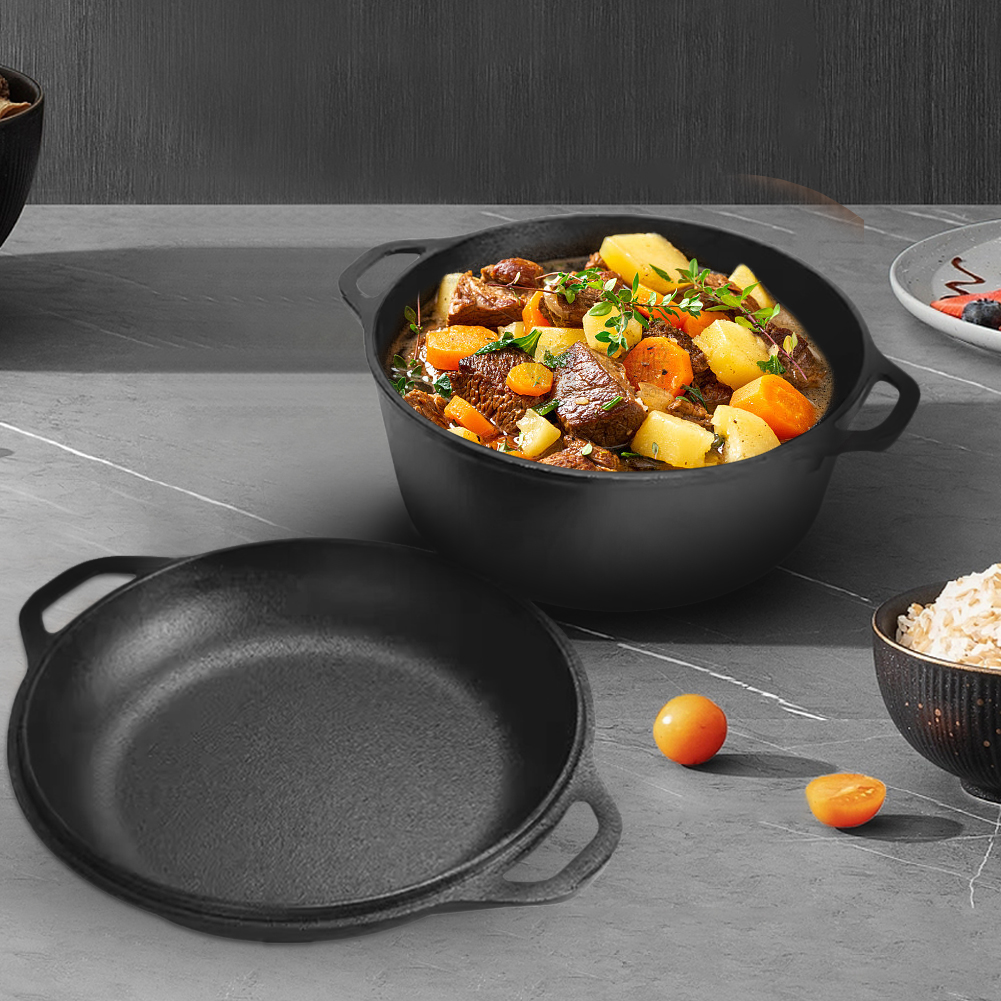 2 in 1 Cast Iron Dutch Oven Po - Cast Iron Corn ulasan dan harga