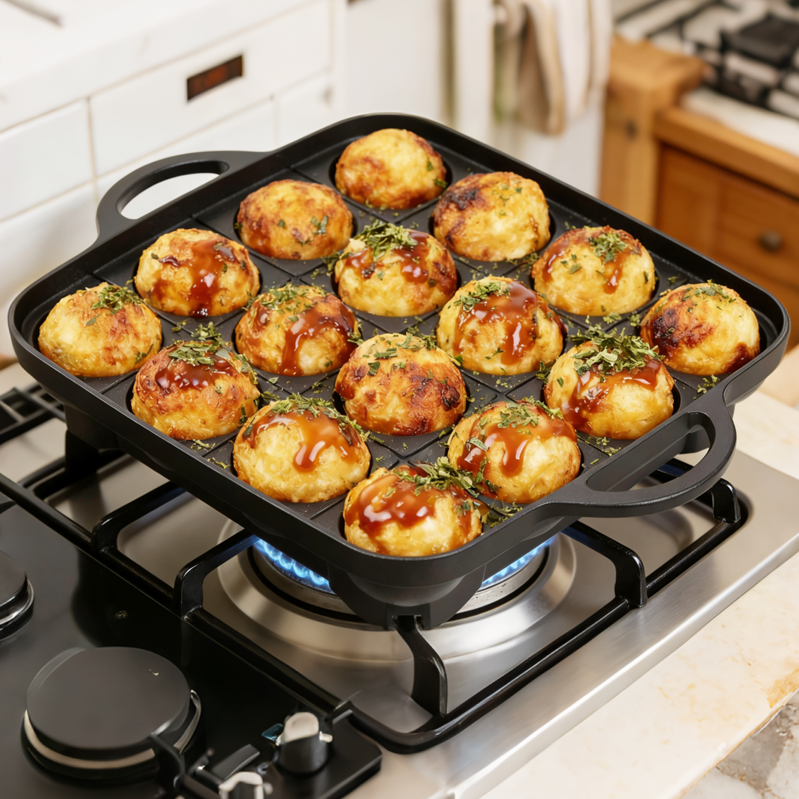Takoyaki Pan 16 Hole Octopus B - Takoyaki Grill Plate ulasan dan harga