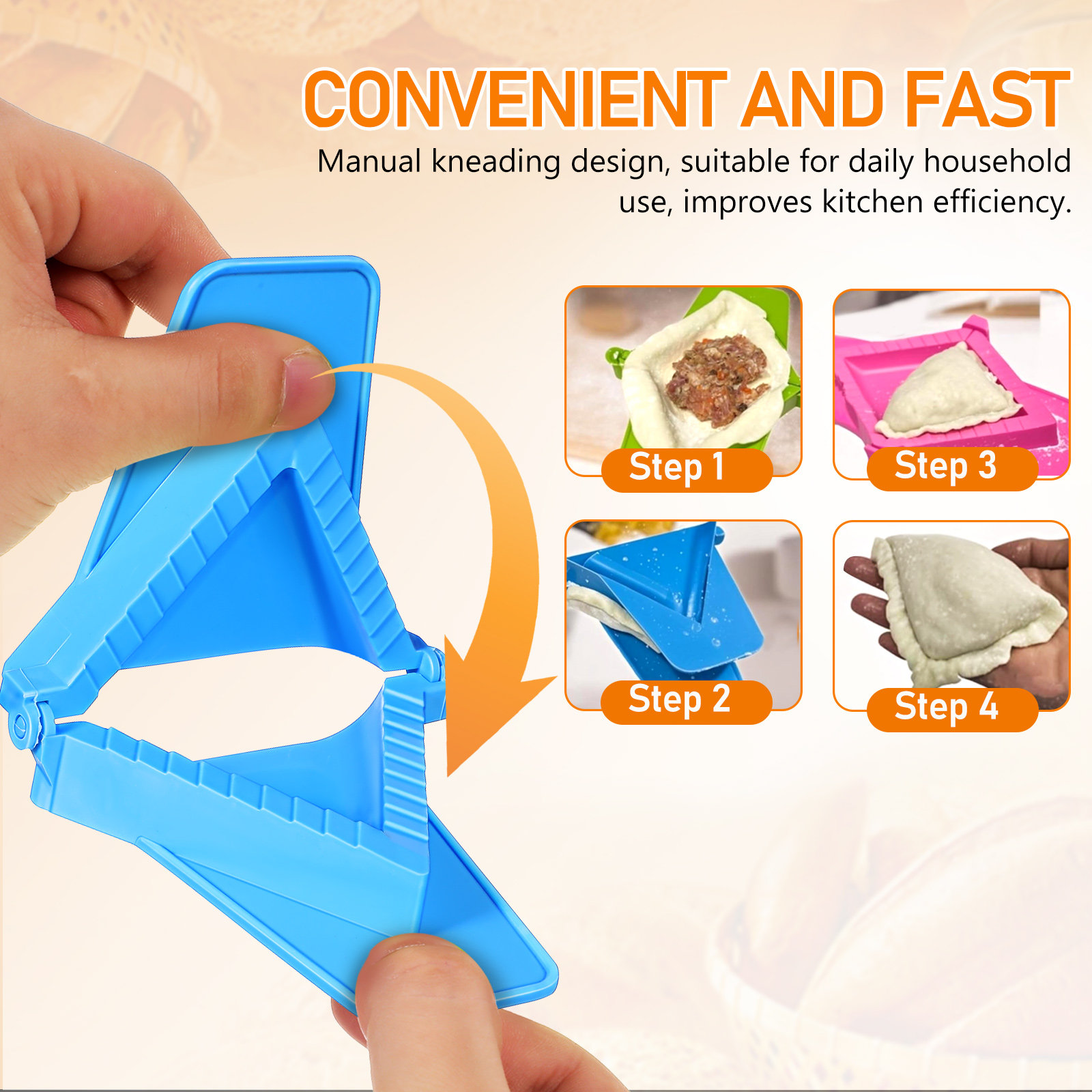 3Pcs Dumpling Mold Plastic Set - Dumpling Press Set ulasan dan harga