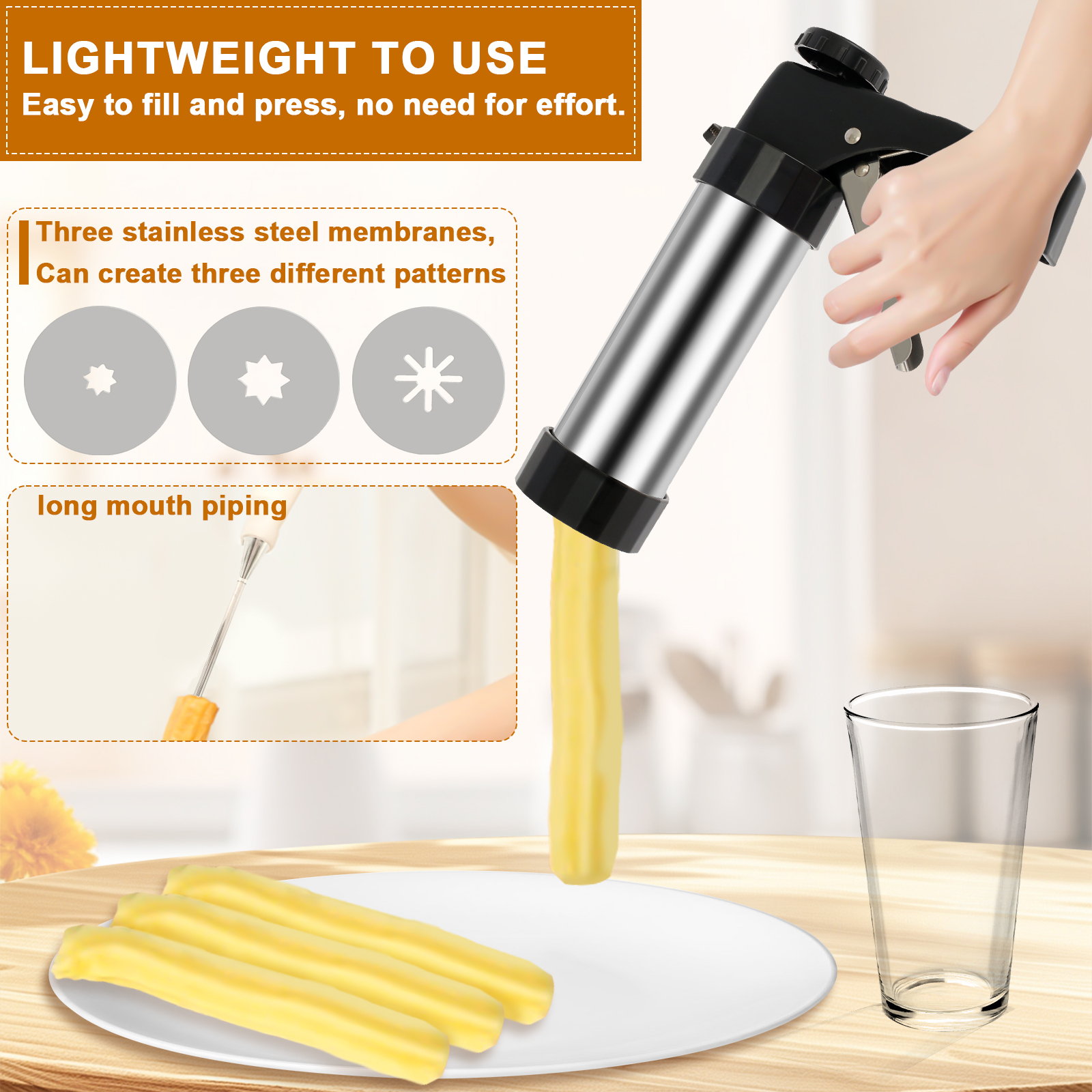 Churro Maker Machine Cookie Pr - Churros Maker Gun ulasan dan harga