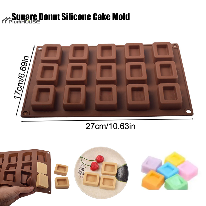 Square Donut Silicone Cake Mol - Donut Mold Silicone ulasan dan harga
