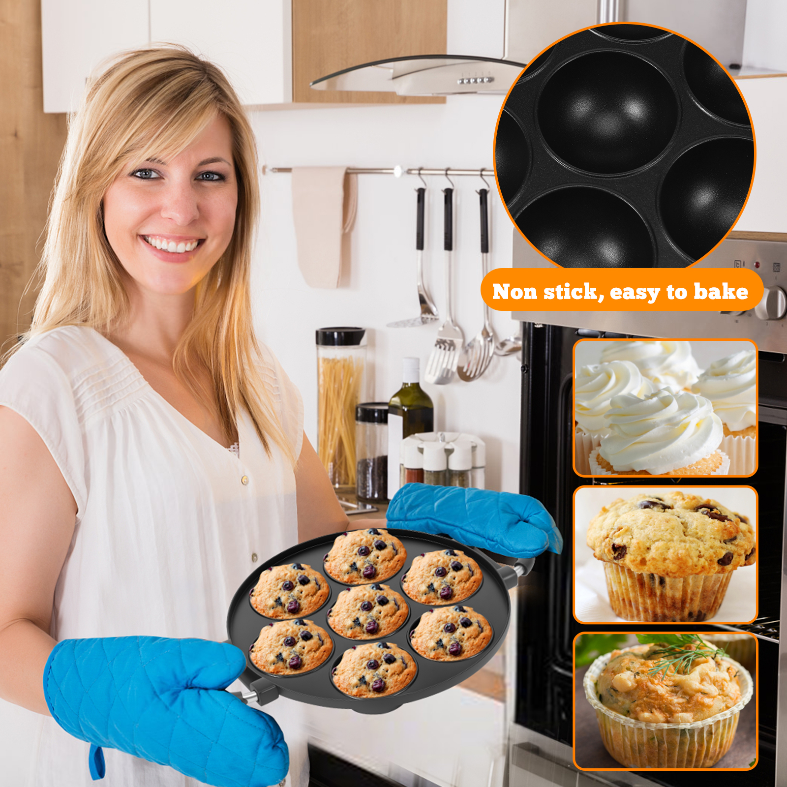 16/7 Holes Takoyaki Pan Alumin - Takoyaki Grill Plate ulasan dan harga