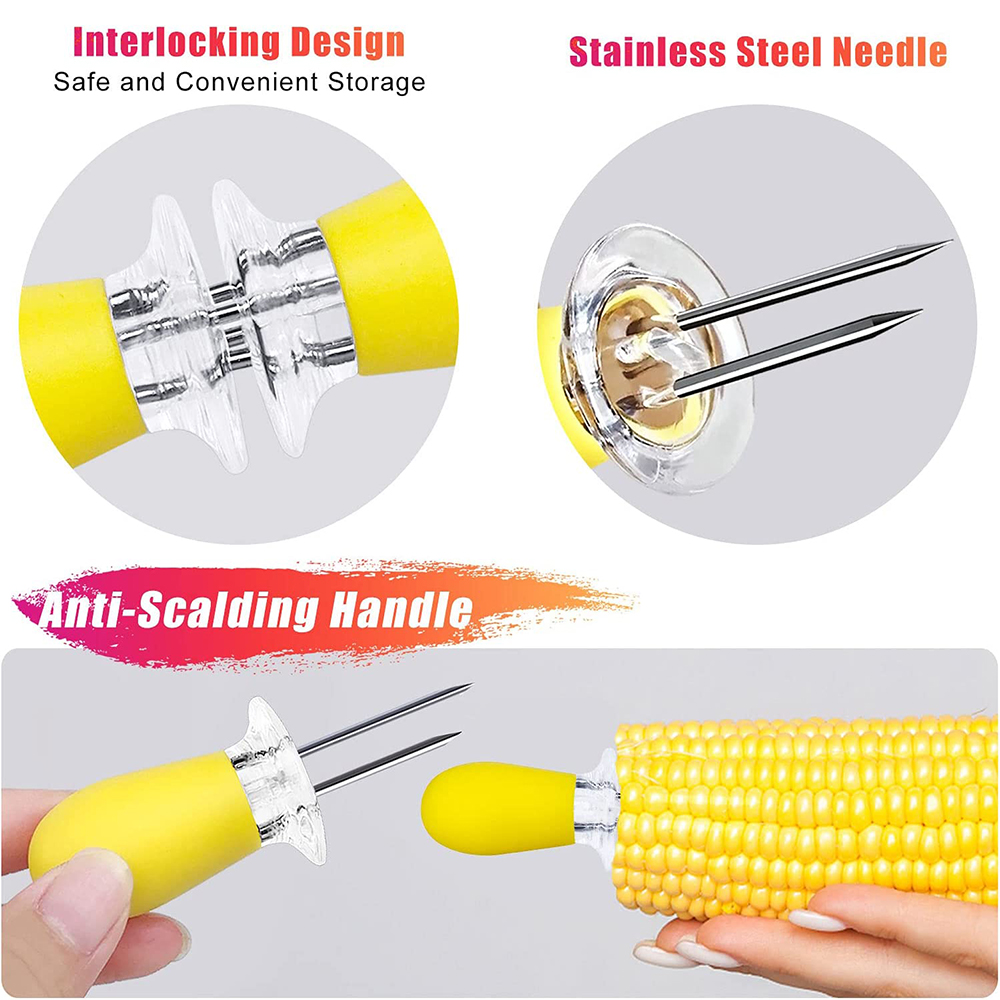 LMETJMA 12pcs/set Corn Holders - Corn Dog Stick ulasan dan harga