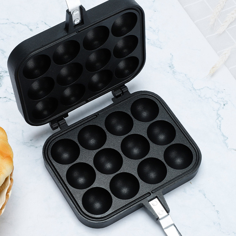 Household Egg Pan 12-Holes Non - Takoyaki Grill Plate ulasan dan harga