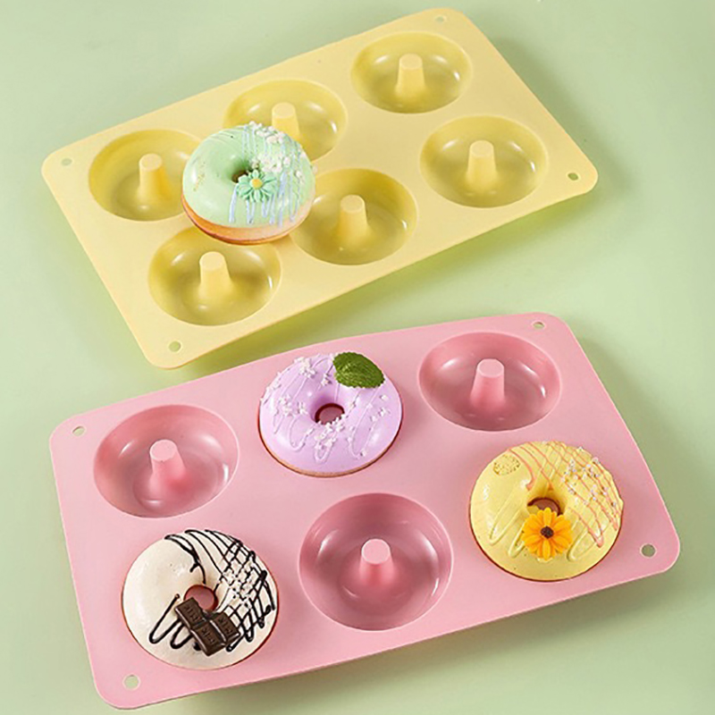 6 Donut Cake Silicone Molds Ki - Donut Mold Silicone ulasan dan harga