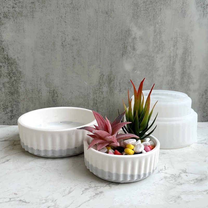 Stripe Flowerpot Silicone Mold - Potsticker Mold ulasan dan harga