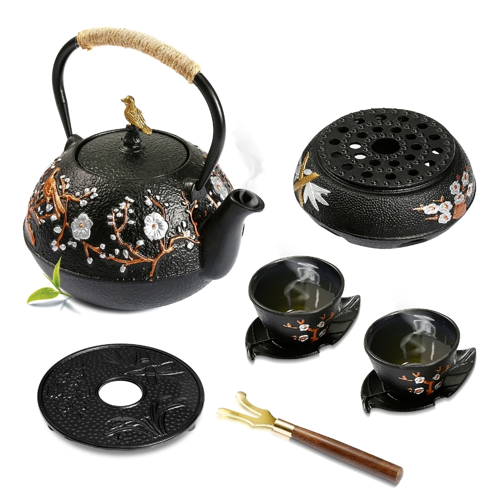Cast Iron Teapot Set with Alco - Cast Iron Corn ulasan dan harga