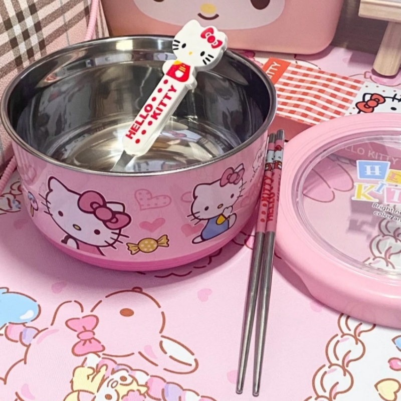 Cute Hello Kitty Stainless Ste - Dim Sum Basket ulasan dan harga