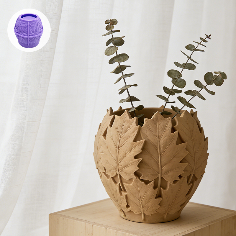 Leaves-shaped silicone art mol - Potsticker Mold ulasan dan harga
