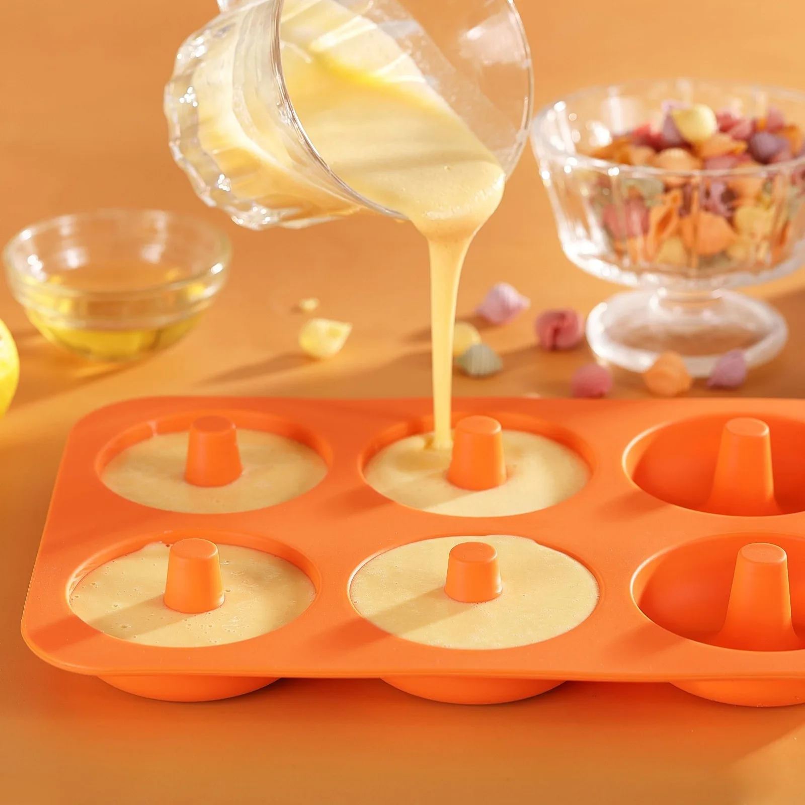Silicone Mini Donut Pan 6-Cavi - Donut Mold Silicone ulasan dan harga