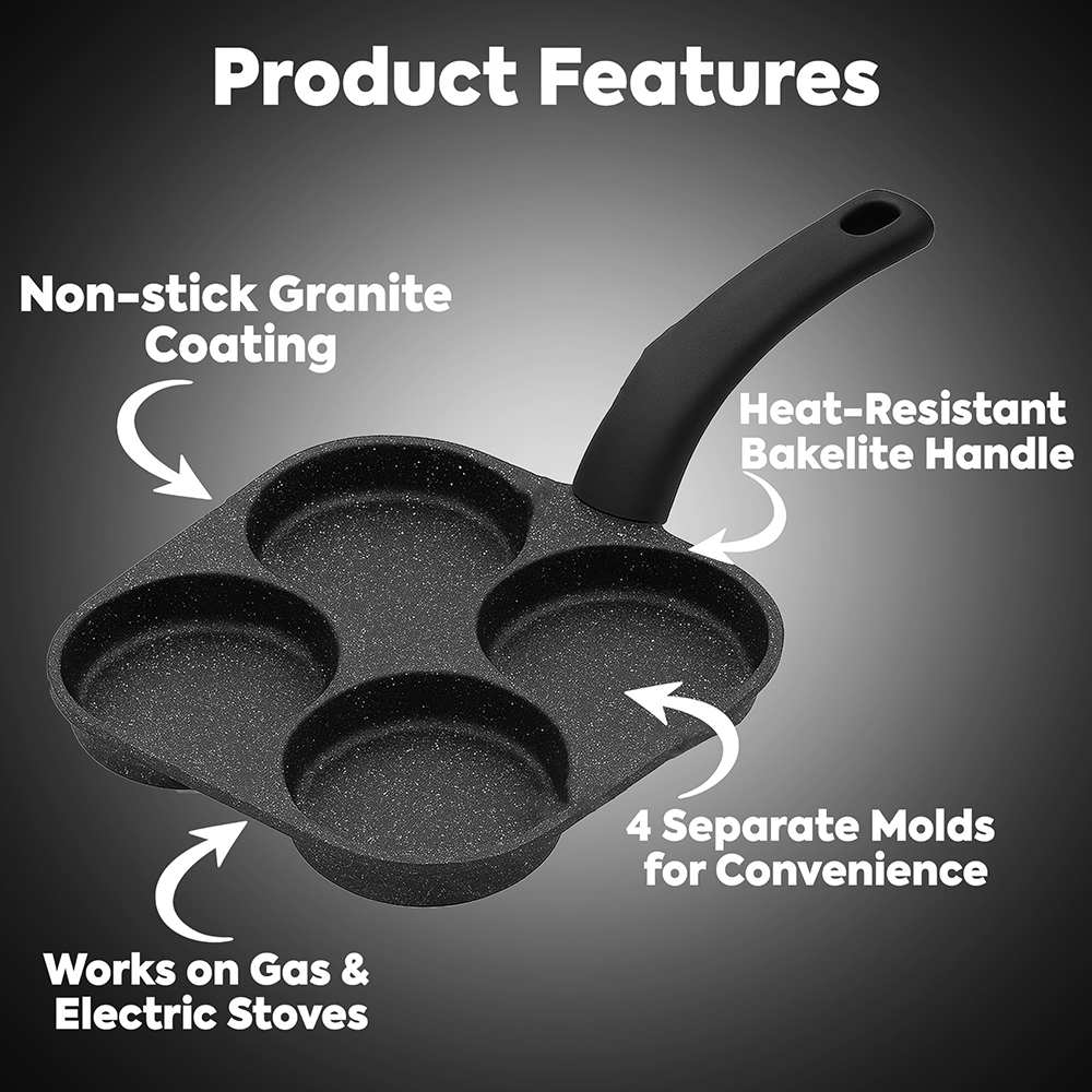 Egg Frying Pan Nonstick Pancak - Mini Pancake Griddle ulasan dan harga